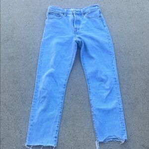 Levi's Light Blue Straight Leg Jeans